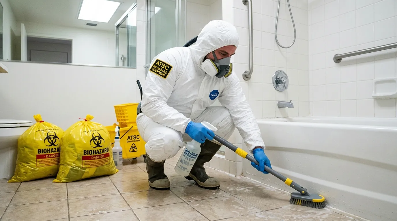 Decontamination equipment deployed for Blood Cleanup in Cottage Grove